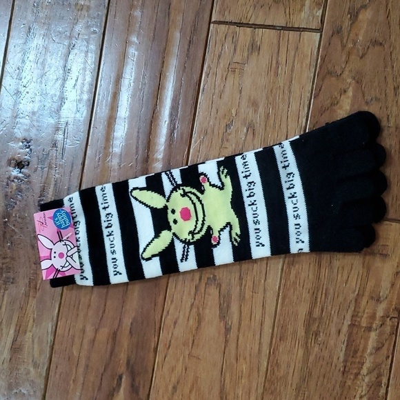 Ripple Junction Accessories - Ripple Junction it's happy bunny toe socks